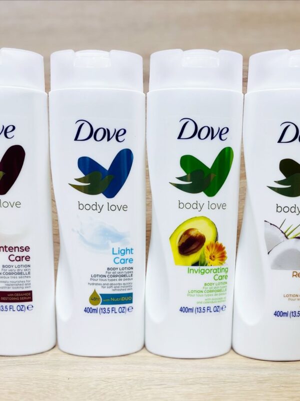 Dove body lotions 400ml